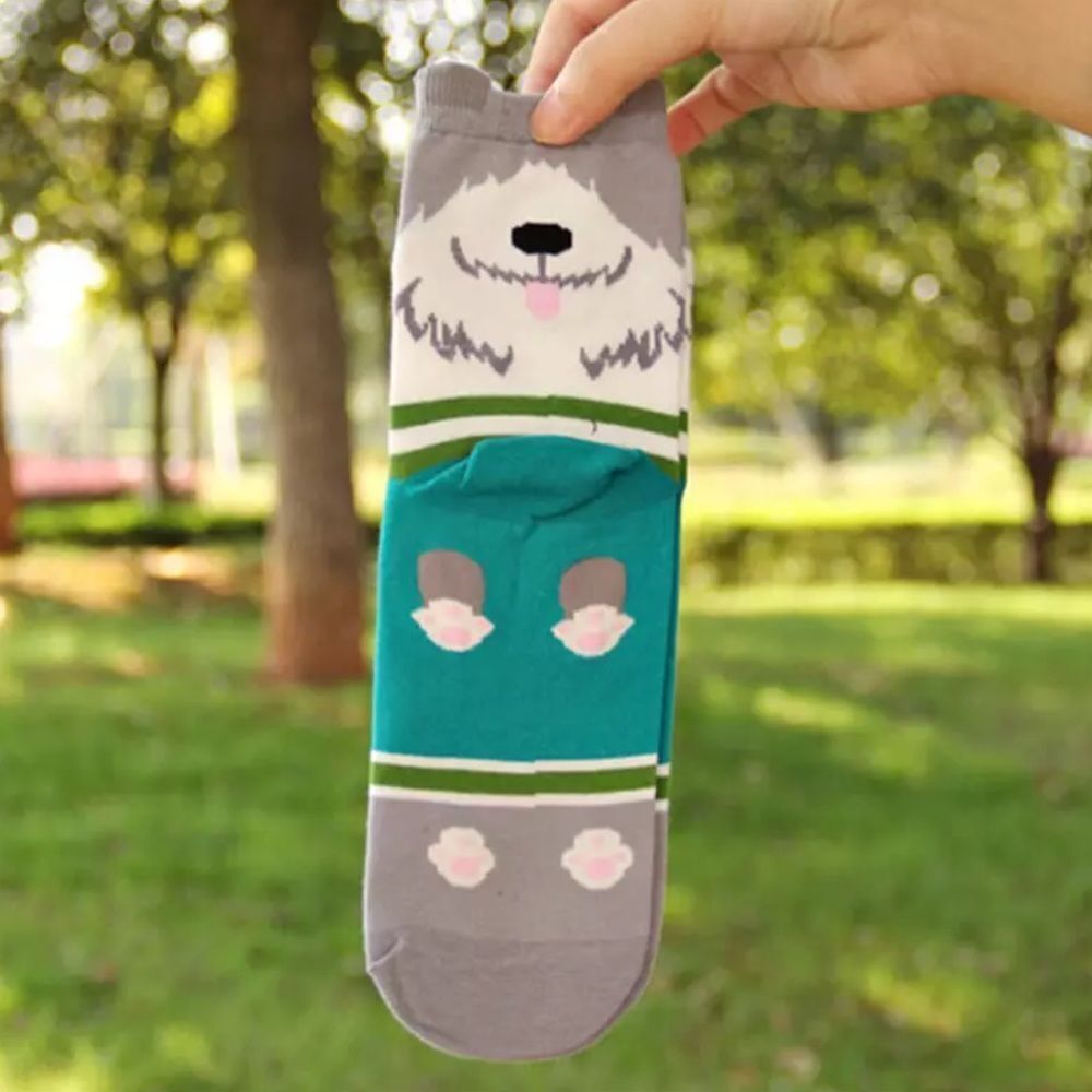 🆕Gray Dog Socks